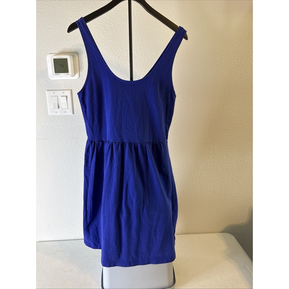 J‎ Crew Woman's Sleeveless Stretch Dress Blue Size L
